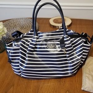 Kate Spade diaper bag Navy and white